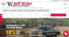 Desktop Screenshot of jeffwylerdixiechevroletgm.com