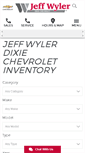 Mobile Screenshot of jeffwylerdixiechevroletgm.com